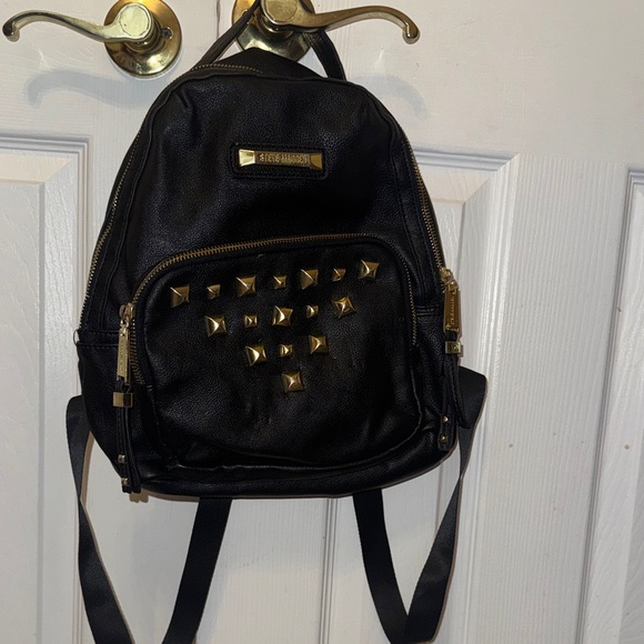Steve Madden Handbags - Steve Madden Black Backpack with Gold Studs